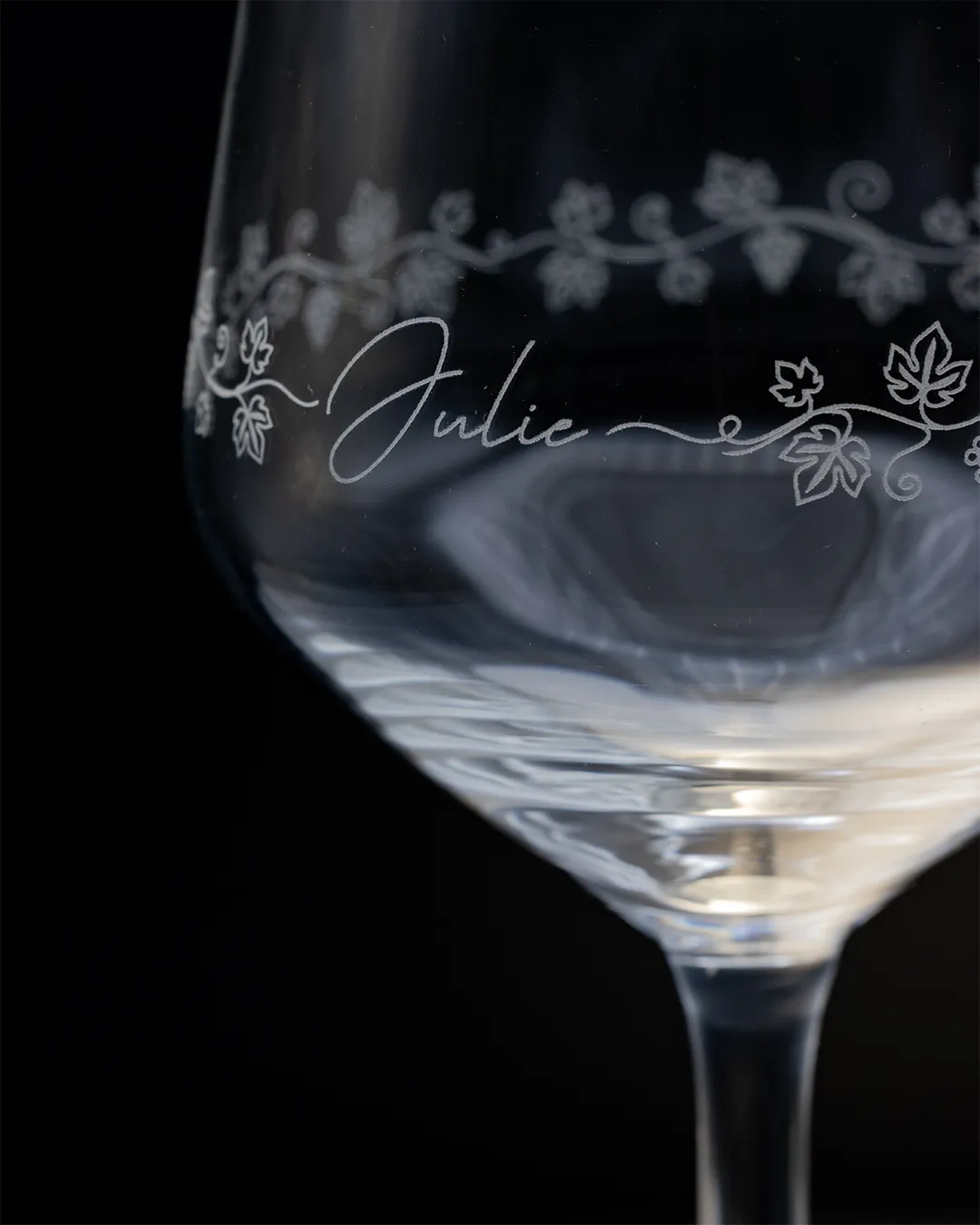 Verre gravé sur mesure