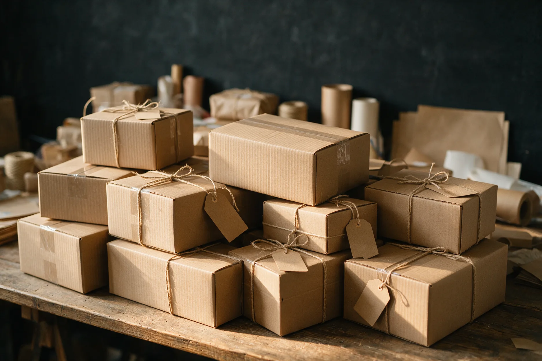 Cartons d'expédition PN8 prêts à partir